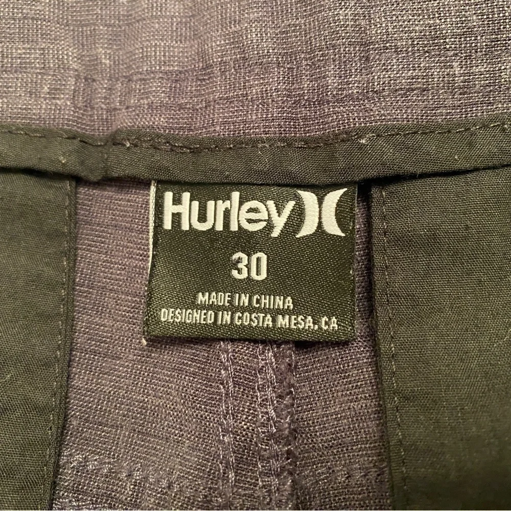 𝅺HURLEY Horizontal Stripes Gray Shorts Men Size 30